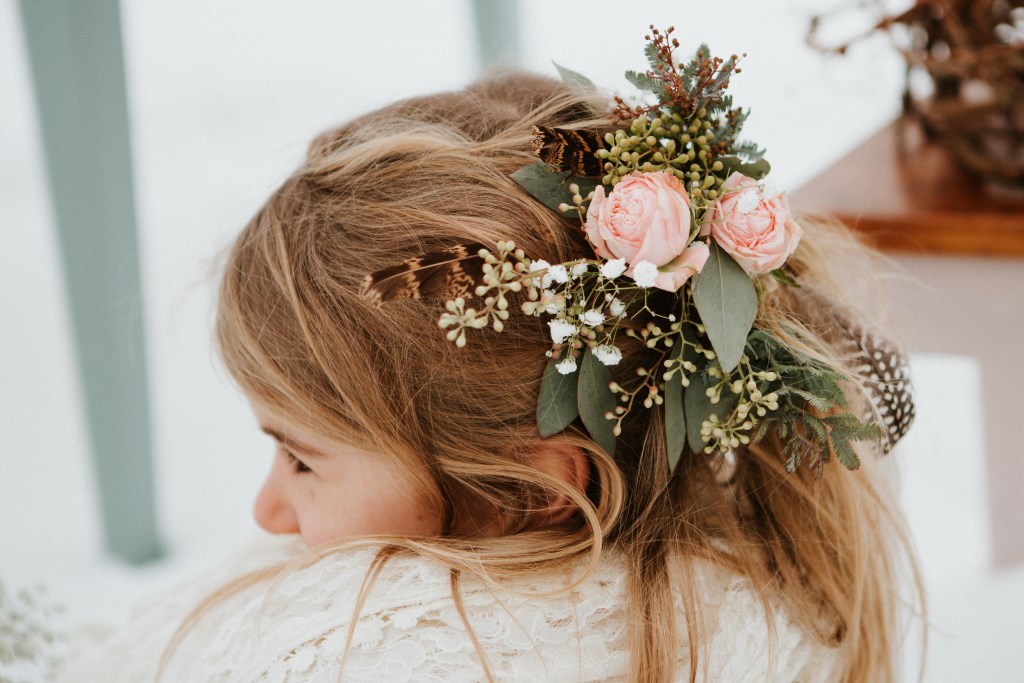 Winterhochzeit Haarschmuck